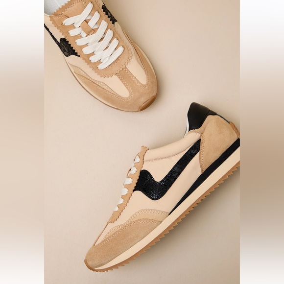 Dolce Vita B.Ntcd Tan Multi Leather Nylo Sneakers women size 9 New - Picture 6 of 17